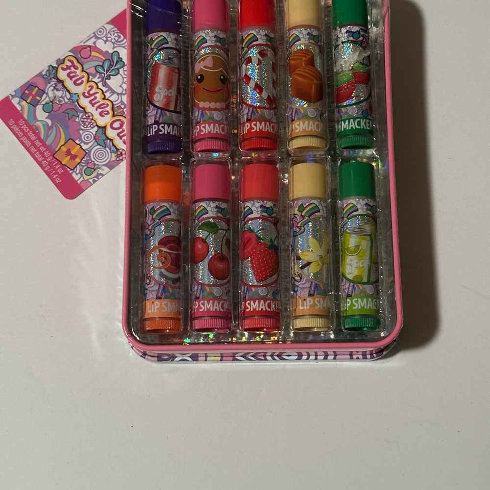 Purple Red Lip Balm Gloss Set